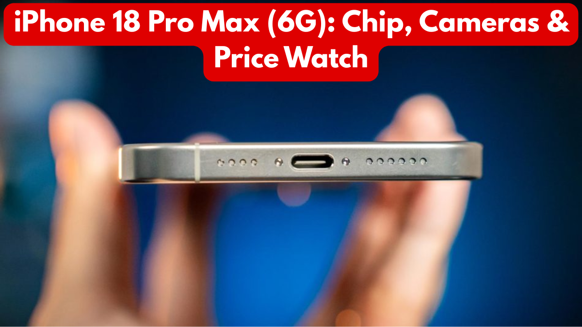 iPhone 18 Pro Max (6G): Chip, Cameras & Price Watch