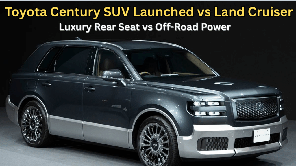 Toyota Century SUV Launched vs Land Cruiser: Luxury Rear Seat vs Off-Road Power