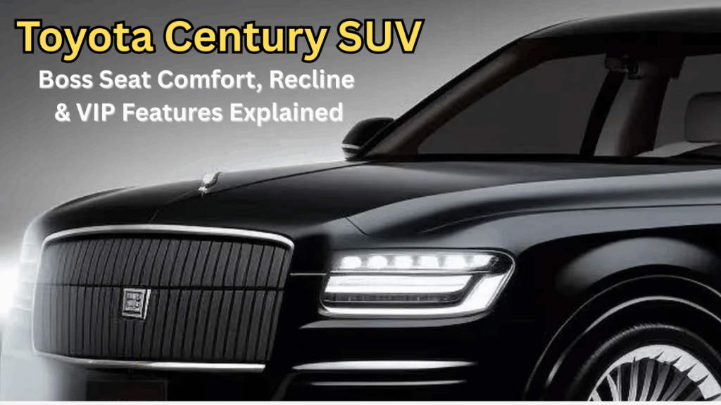 Toyota Century SUV: Boss Seat Comfort, Recline & VIP Features Explained