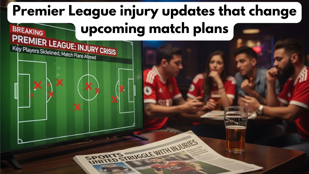 Premier League injury updates that change upcoming match plans