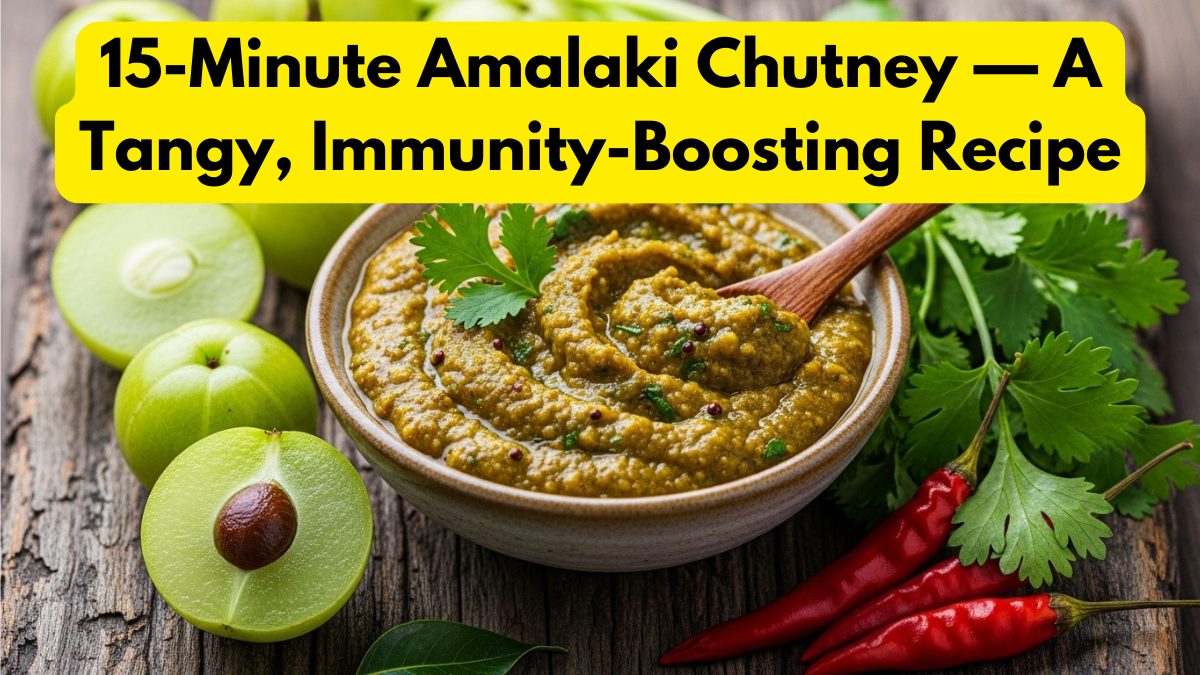 15-Minute Amalaki Chutney — A Tangy, Immunity-Boosting Recipe