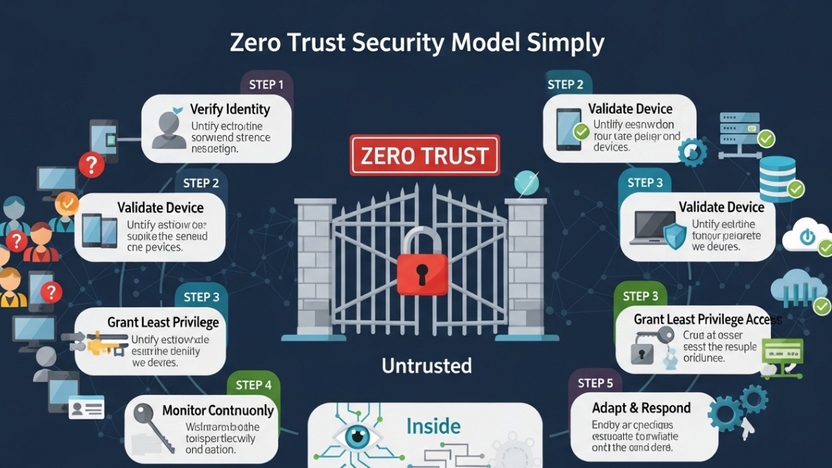 Zero Trust Security Model Explained Simply