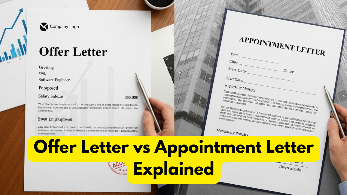 Offer Letter vs Appointment Letter Explained